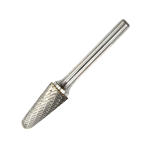10x19x65x6mm (Dbl Cut) L Shape Ball Nosed Cone - Carbide Burr