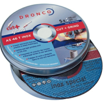 AS46 Inox DPC-Centre Cut-Grind Disc 115x1.0x22.23 Tin Qty-5