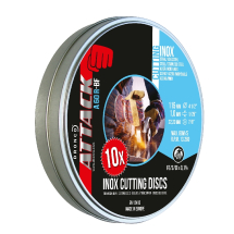 A60R Flat Inox Cutting Disc 115x1.0x22.23 Tin Qty-10