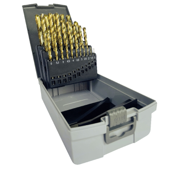 HSS-G TiN Coated Jobber Drill Sets HSS-G TiN Coated Jobber Drill Sets