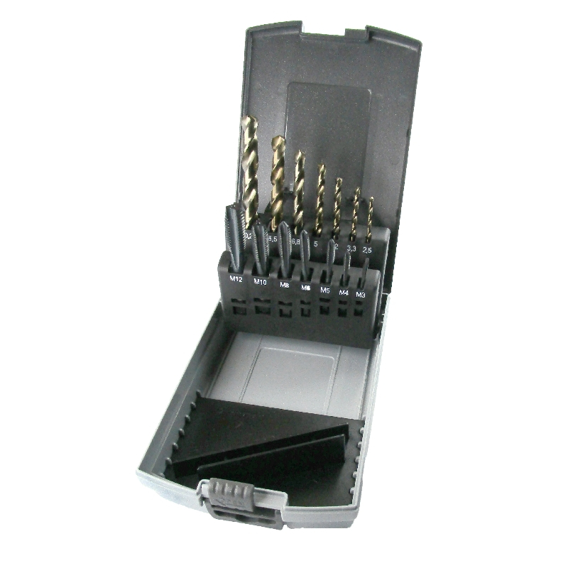 M&G 18pc Drill Bit & Tap Set - 135° Split Point Drill Bits, Spiral Point Taps NC