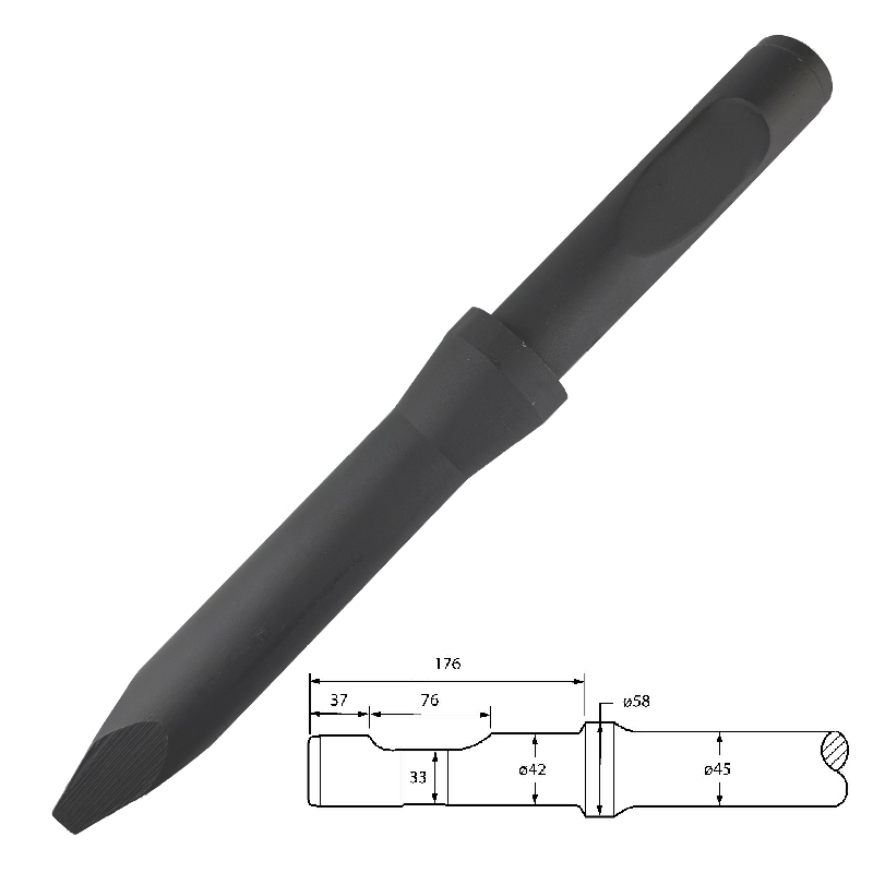 Montabert SC08 Pyramid Point 42x455mm o/a - Drillfix