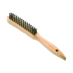 WSB4 Wooden Handle 4 Row Steel Wire Scratch Brushes