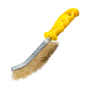 Spid Plastic Handled Pure Brass Scratch Brush Spid Plastic Handled Pure Brass Scratch Brush