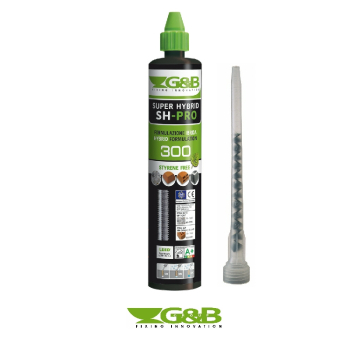 G&B Super Hybrid SH-Pro Resin Styrene Free 300ml +Mix Nozzle