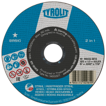 115x2.5x22.23mm Flat Disc Basic PK of 25 Stl/Inox 115x2.5x22.23mm Flat Disc Basic PK of 25 Stl/Inox