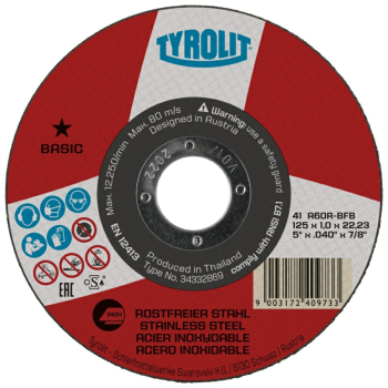 125x1.0x22.23mm Flat Disc Basic PK of 25 Stainless Steel 125x1.0x22.23mm Flat Disc Basic PK of 25 Stainless Steel