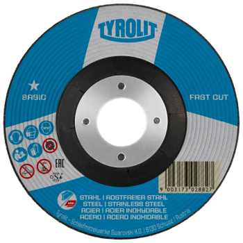 125x6x22.23mm Grinding Disc Basic PK of 10 Stl/Inox 125x6x22.23mm Grinding Disc Basic PK of 10 Stl/Inox