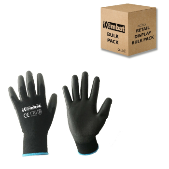 PU Grip Gloves-Trade Box 120 Pairs Size 9 (L)